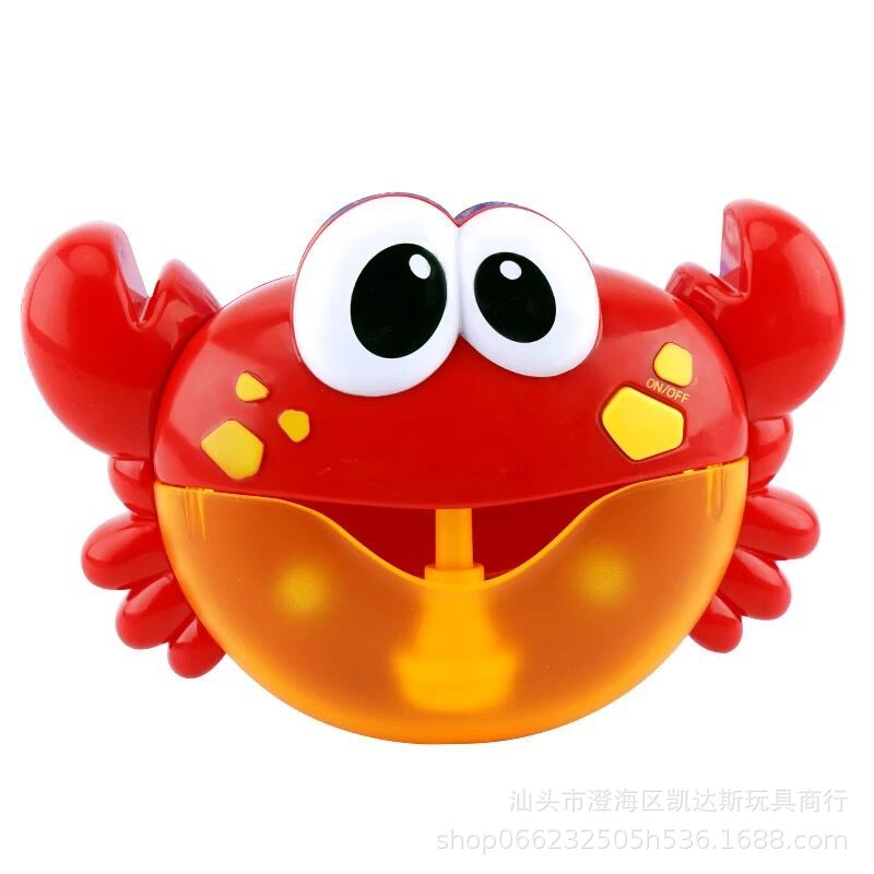 Cross-border Crab Bubble Machine Creative Frog Fully Automatic Bubble Music Machine Baby Bathroom Bathing Water Toy