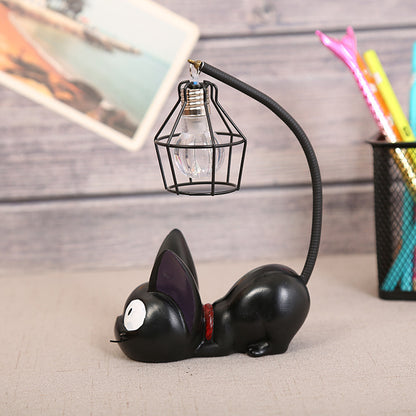 Hayao Miyazaki Magical Delivery Service Black Jiji Cat Night Light Resin Craft Decoration Home Decoration Student Gift