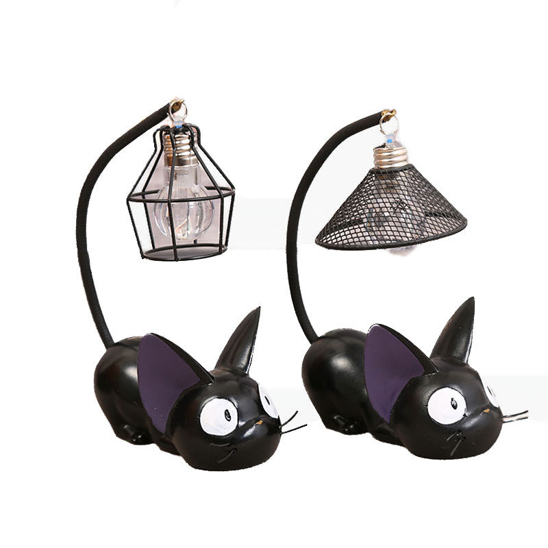 Hayao Miyazaki Magical Delivery Service Black Jiji Cat Night Light Resin Craft Decoration Home Decoration Student Gift