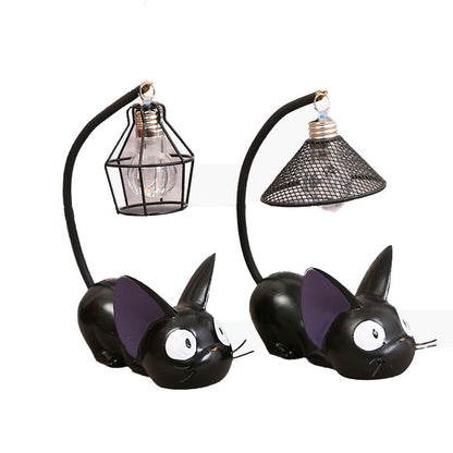 Hayao Miyazaki Magical Delivery Service Black Jiji Cat Night Light Resin Craft Decoration Home Decoration Student Gift