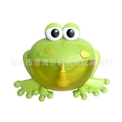 Cross-border Crab Bubble Machine Creative Frog Fully Automatic Bubble Music Machine Baby Bathroom Bathing Water Toy