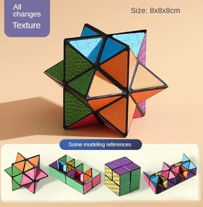 Cross-border infinite magic cube three-dimensional geometry 3D deformation special-shaped children's thinking exercise educational decompression toy