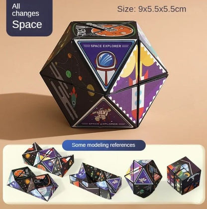 Cross-border infinite magic cube three-dimensional geometry 3D deformation special-shaped children's thinking exercise educational decompression toy