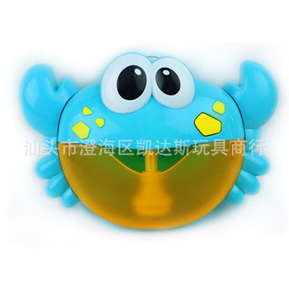 Cross-border Crab Bubble Machine Creative Frog Fully Automatic Bubble Music Machine Baby Bathroom Bathing Water Toy