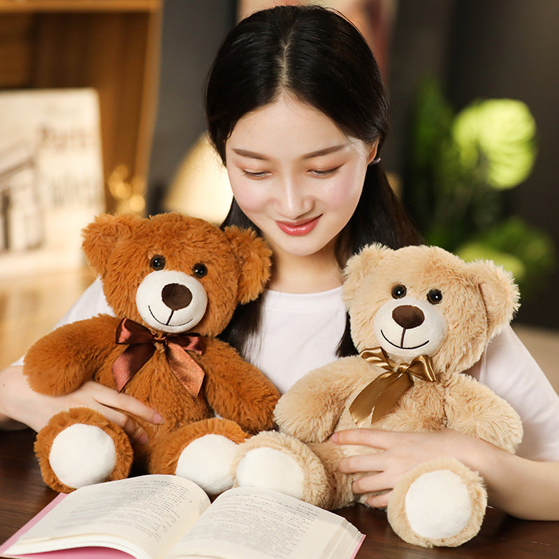 Heartwarming Colorful Bear Doll Teddy Bear Doll Plush Toy Colorful Bear Children's Wedding and Holiday Gift