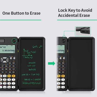 Solar Scientific Calculator with LCD Notepad 417 Functions