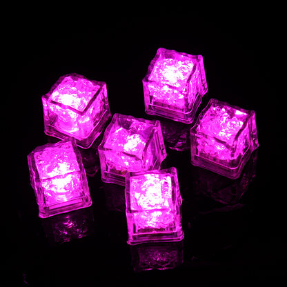 Luminous ice cube bar KTV luminous toy that lights up when exposed to water LED colorful ice cube induction flash ice cube lamp manufacturer