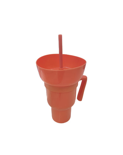 Amazon Popcorn Bucket Beverage Coke Juice Straw Cup Creative Cinema Promotion Couple Popcorn Coke Bucket