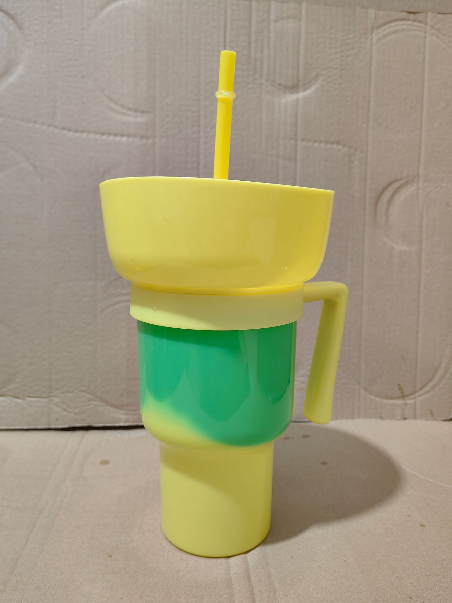 Amazon Popcorn Bucket Beverage Coke Juice Straw Cup Creative Cinema Promotion Couple Popcorn Coke Bucket