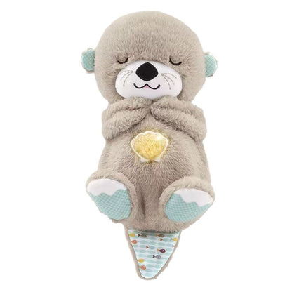 Breathing Otter Bear Cute Soothing Plush Toy Baby Sleeping Doll Gift Doll Doll Sleeping Artifact