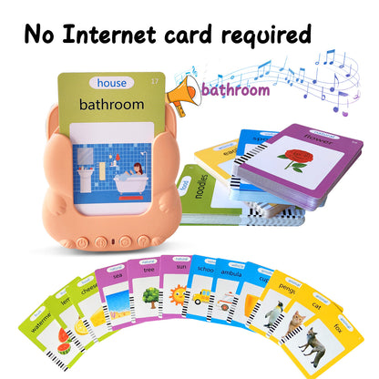 Cross-border English Flash Cards Foreign Trade Children's Educational Flash Card Card Machine Amazon Early Education Card Insertion Machine