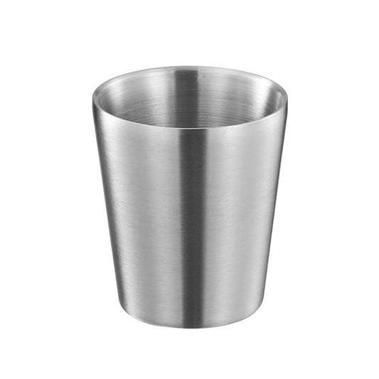 Cross-border 304 stainless steel water cup camping beer cup outdoor cup single-layer cold drink cup metal mouth cup golden large