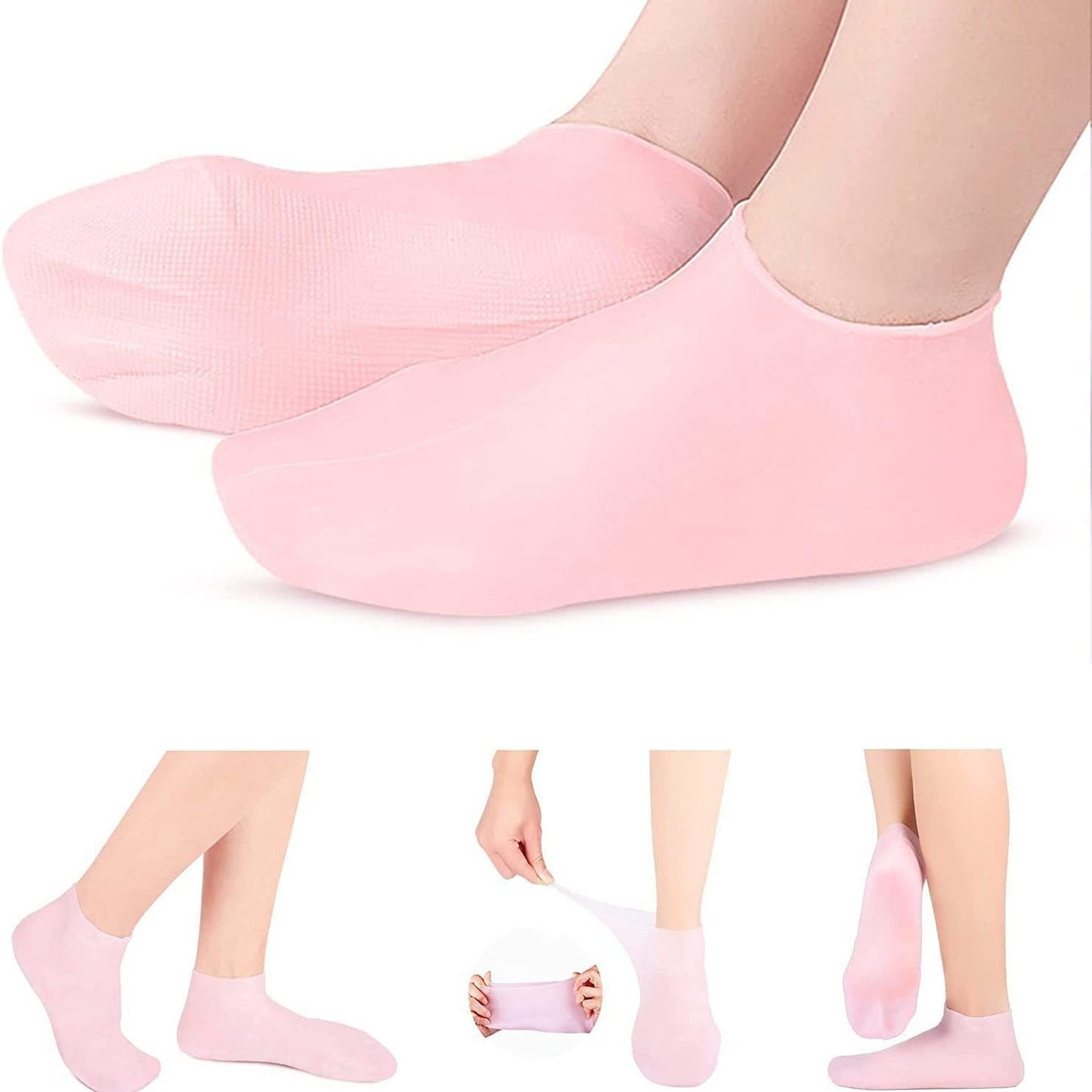 Silicone foot covers, moisturizing, anti-cracking, softening calluses, care socks, foot masks, beach socks, protective soft protective covers