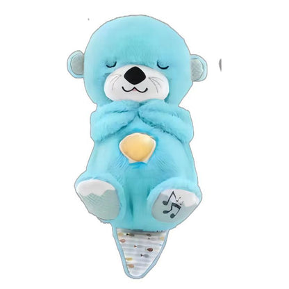 Breathing Otter Bear Cute Soothing Plush Toy Baby Sleeping Doll Gift Doll Doll Sleeping Artifact