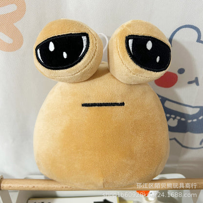 Cross-border pou plush my pet alien big-eyed snail doll plush toy peripheral doll