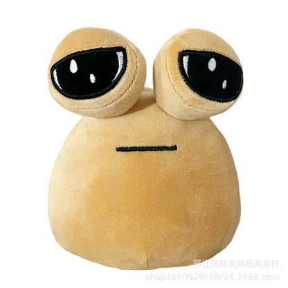 Cross-border pou plush my pet alien big-eyed snail doll plush toy peripheral doll