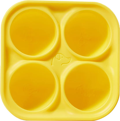 Cross-border new pet food leakage toy Woof Pupsicle pet slow food bowl easy to clean tray mold