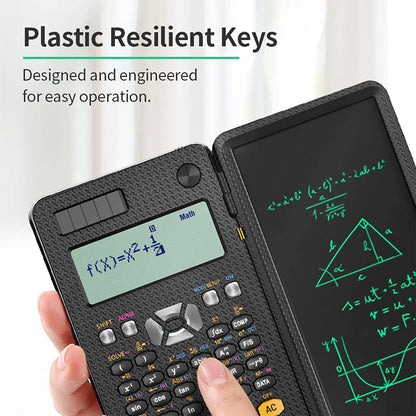 Solar Scientific Calculator with LCD Notepad 417 Functions