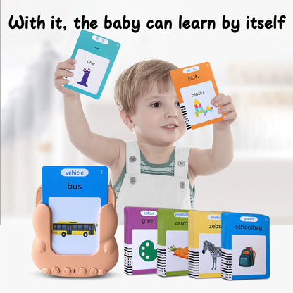 Cross-border English Flash Cards Foreign Trade Children's Educational Flash Card Card Machine Amazon Early Education Card Insertion Machine