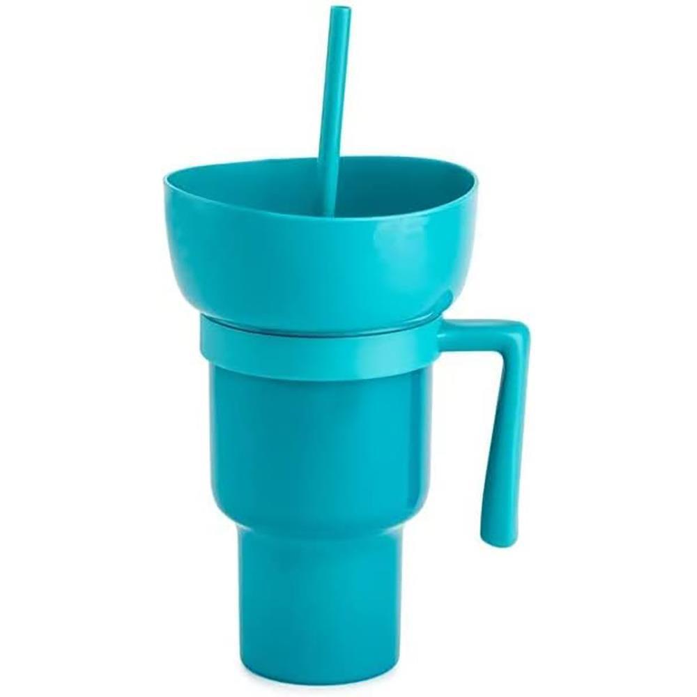 Amazon Popcorn Bucket Beverage Coke Juice Straw Cup Creative Cinema Promotion Couple Popcorn Coke Bucket