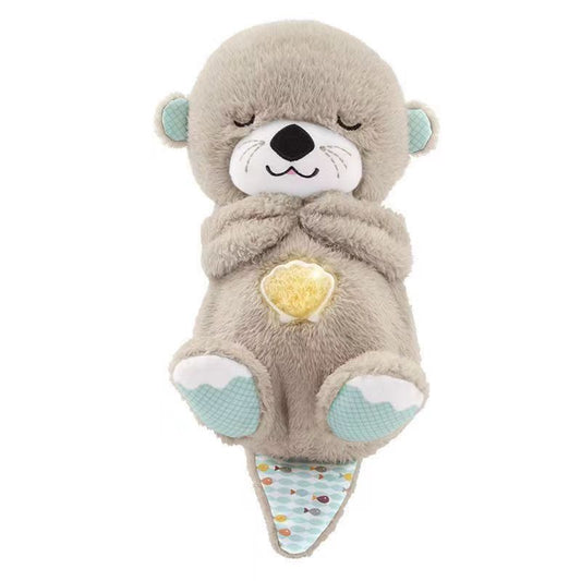 Breathing Otter Bear Cute Soothing Plush Toy Baby Sleeping Doll Gift Doll Doll Sleeping Artifact