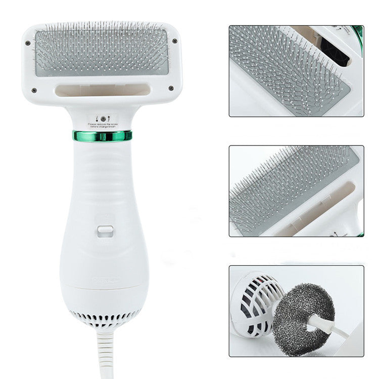 Pet hair dryer multifunctional electric hair pulling massage hair comb cat and dog home beauty cleaning tool