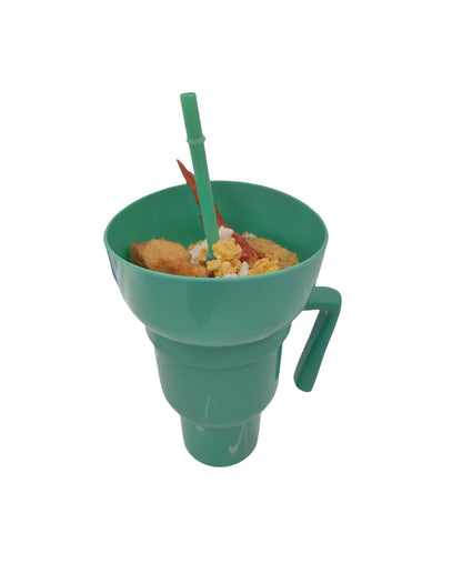 Amazon Popcorn Bucket Beverage Coke Juice Straw Cup Creative Cinema Promotion Couple Popcorn Coke Bucket