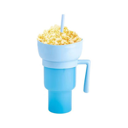 Amazon Popcorn Bucket Beverage Coke Juice Straw Cup Creative Cinema Promotion Couple Popcorn Coke Bucket