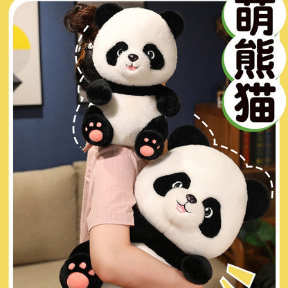 Internet celebrity popular national treasure giant panda paws cute panda gift cartoon cute girl home pillow cushion plush