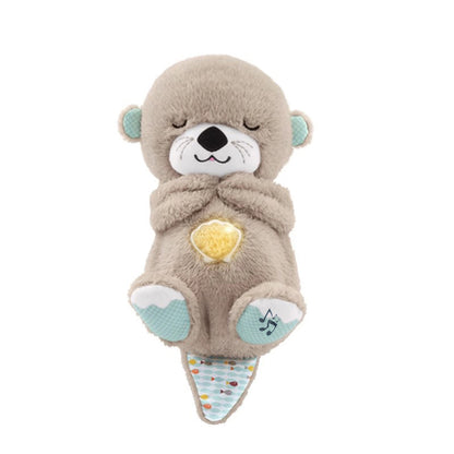 Spot goods! Otter soothes sleep music doll soothes plush toy baby sleep artifact