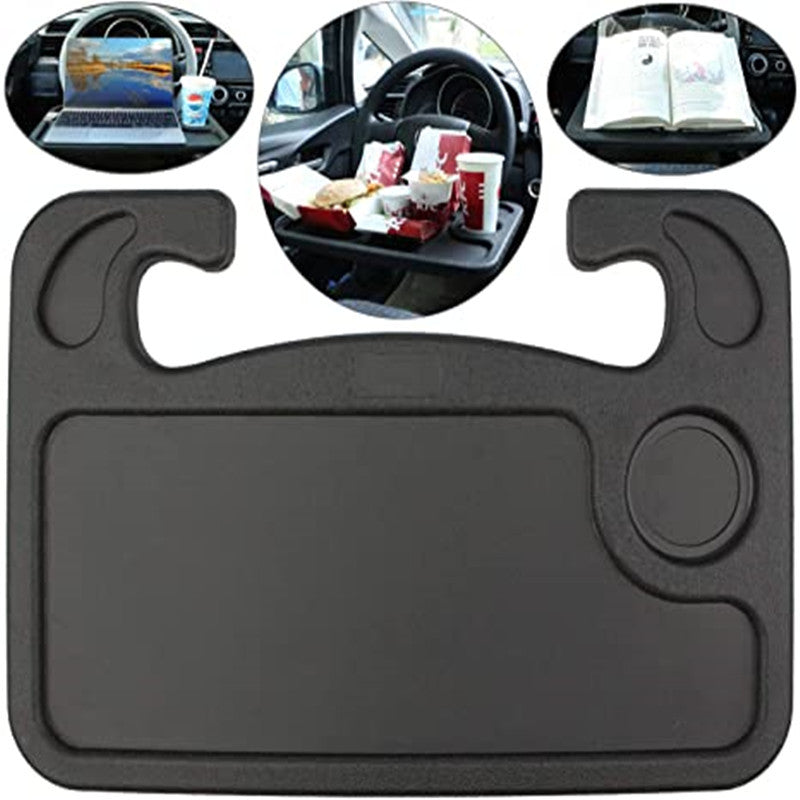 Car steering wheel tray 2 in 1 steering wheel dining table food tray table dinner plate suitable for most vehicles