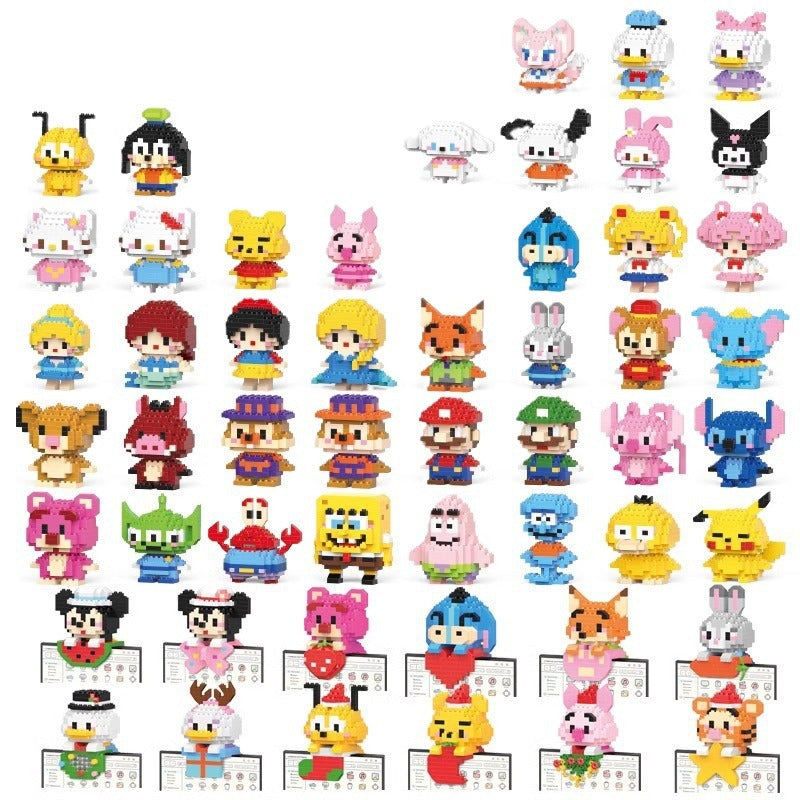 Compatible with Lego bricks, cartoon dolls, children's educational assembly toys, street stalls, blind boxes, school gifts wholesale