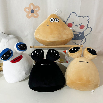 Cross-border pou plush my pet alien big-eyed snail doll plush toy peripheral doll