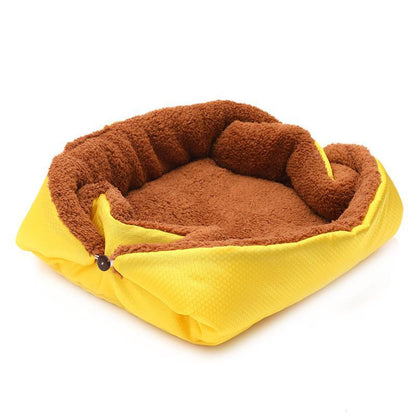 New winter dual-purpose cat blanket, kennel and dog cage mat, moisture-proof warm mat, imitation linen plush mat