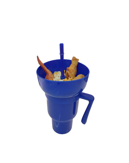 Amazon Popcorn Bucket Beverage Coke Juice Straw Cup Creative Cinema Promotion Couple Popcorn Coke Bucket