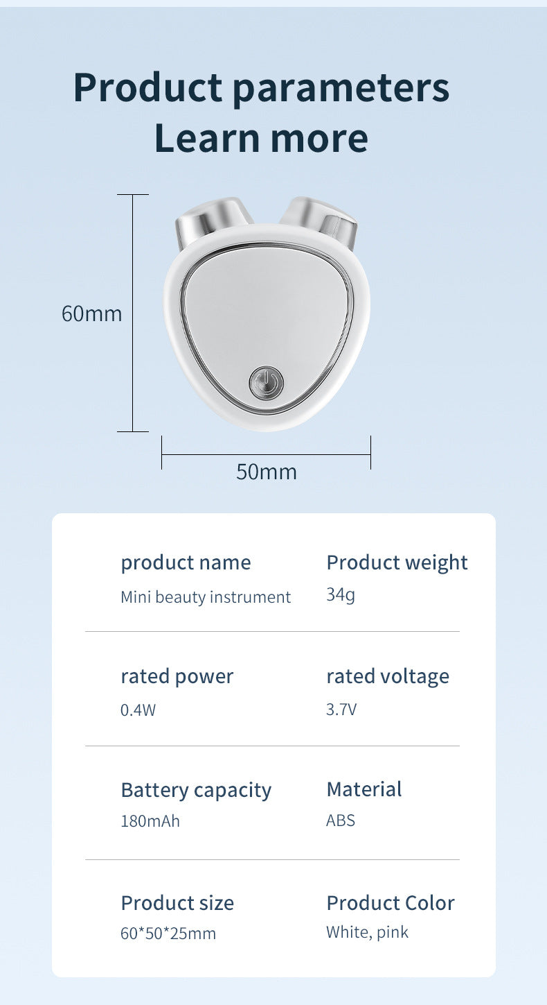 New micro-current beauty instrument V-face lifting, firming and rejuvenating roller massager EMS micro-current beauty instrument