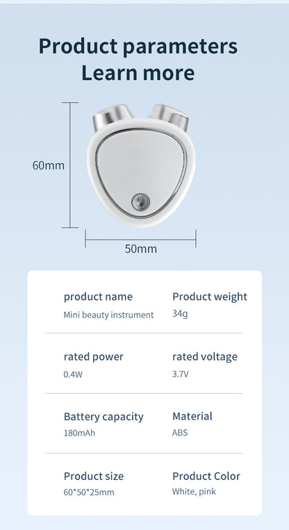 New micro-current beauty instrument V-face lifting, firming and rejuvenating roller massager EMS micro-current beauty instrument