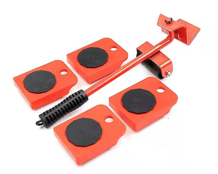 13-Piece Plastic Handy Mover Heavy Object Mover with Pry Heavy Furniture Moving Roller Kit