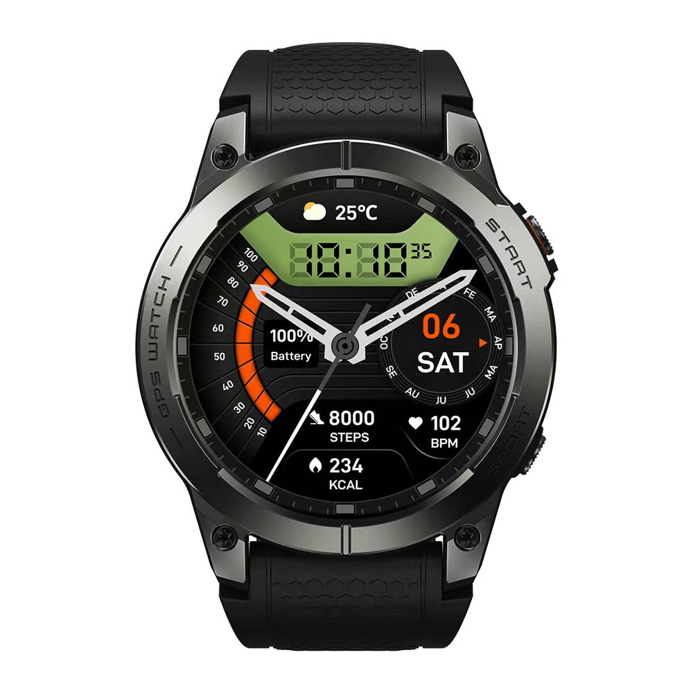 Zeblaze Stratos3Pro smart watch GPS movement track display Bluetooth call health monitoring