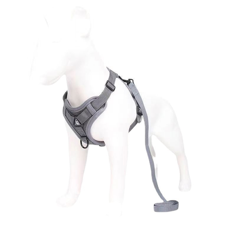 New dog leash vest-style anti-shedding pet harness reflective breathable dog leash cat leash