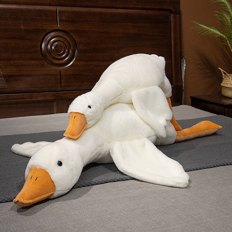 Big White Goose Pillow Plush Toy Big Goose Doll Doll Rag Doll Sleeping on Bed Birthday Gift Girl Spot