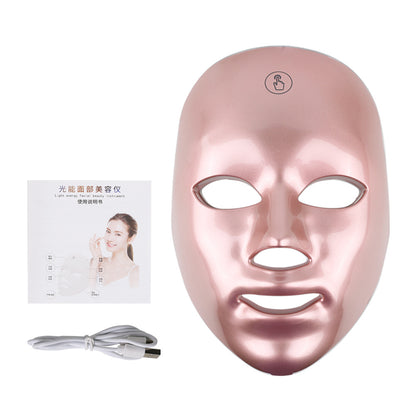 Touch LED Color Light Mask Rechargeable Mask Device Seven Color Light Beauty Device Photon Skin Rejuvenation Device