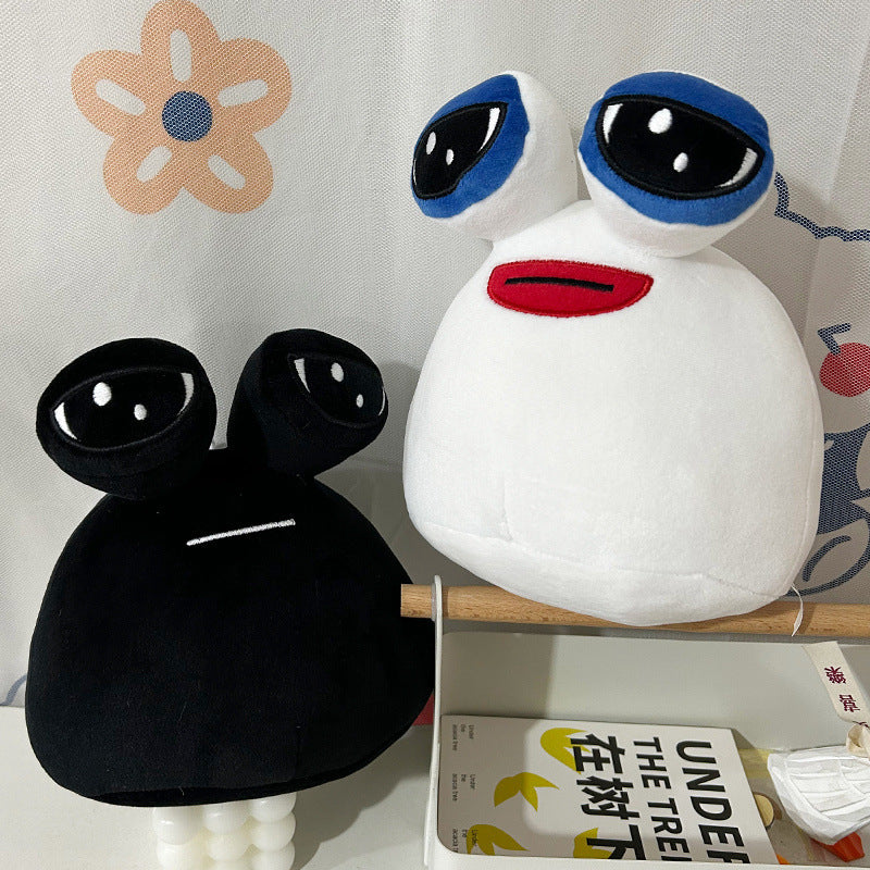 Cross-border pou plush my pet alien big-eyed snail doll plush toy peripheral doll