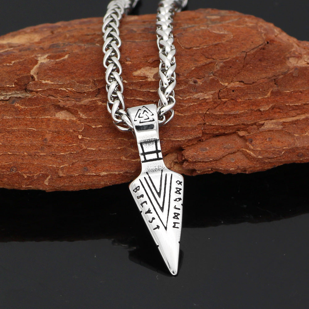 Film and television peripherals Nordic mythology Viking pendant women's mini rune sword necklace amulet jewelry manufacturer wholesale