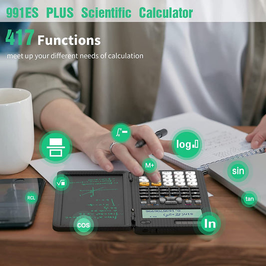 Solar Scientific Calculator with LCD Notepad 417 Functions