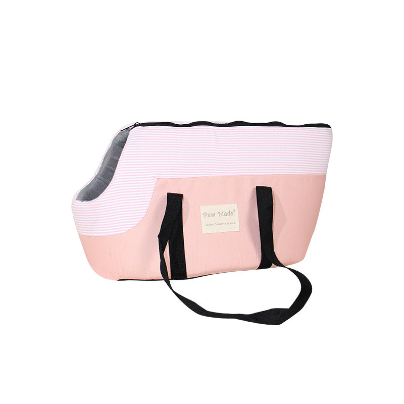 Simple style pet shoulder bag breathable portable dog take-out bag cat crossbody removable washable bag wholesale