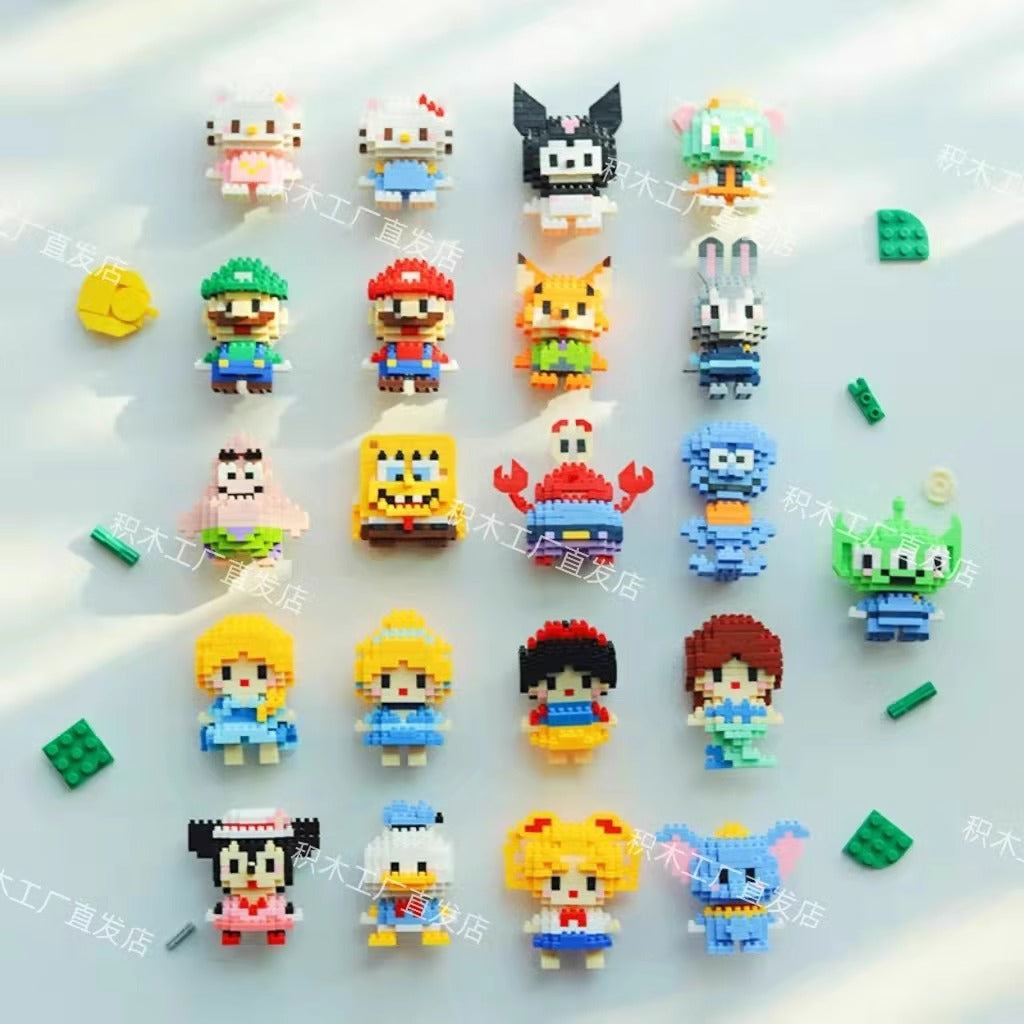 Compatible with Lego bricks, cartoon dolls, children's educational assembly toys, street stalls, blind boxes, school gifts wholesale