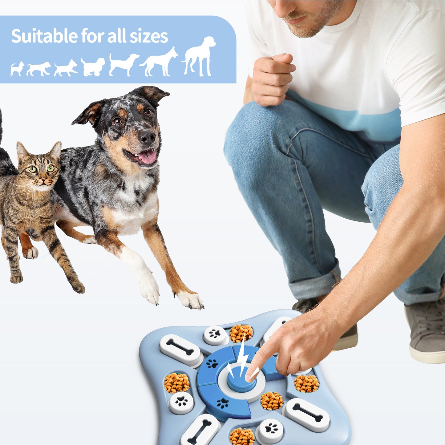 Pet educational toys, dog toys, Amazon’s best-selling cat and dog toys, Slow Food and Leaky Food can make sounds, pet toys