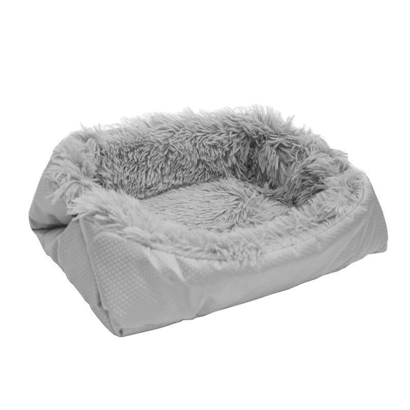 New winter dual-purpose cat blanket, kennel and dog cage mat, moisture-proof warm mat, imitation linen plush mat