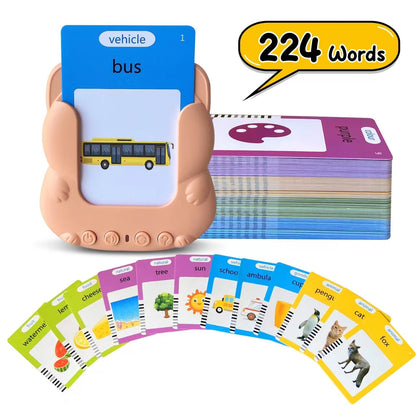 Cross-border English Flash Cards Foreign Trade Children's Educational Flash Card Card Machine Amazon Early Education Card Insertion Machine